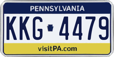 PA license plate KKG4479