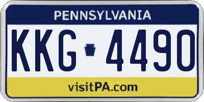 PA license plate KKG4490