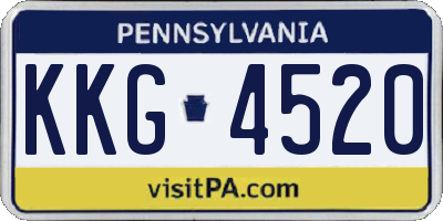 PA license plate KKG4520