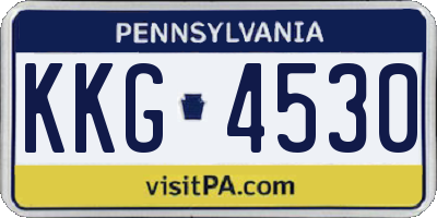 PA license plate KKG4530