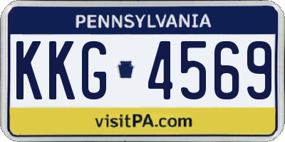 PA license plate KKG4569