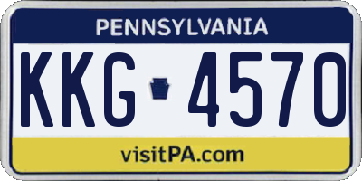 PA license plate KKG4570