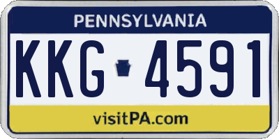 PA license plate KKG4591