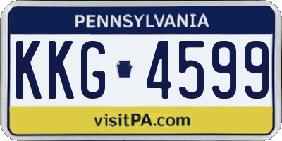 PA license plate KKG4599