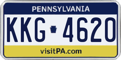 PA license plate KKG4620