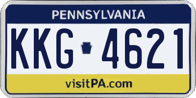 PA license plate KKG4621