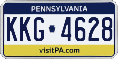 PA license plate KKG4628
