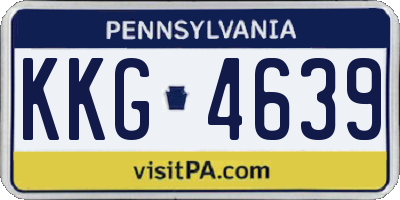 PA license plate KKG4639