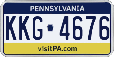PA license plate KKG4676