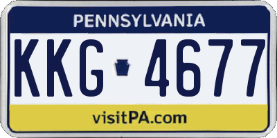 PA license plate KKG4677