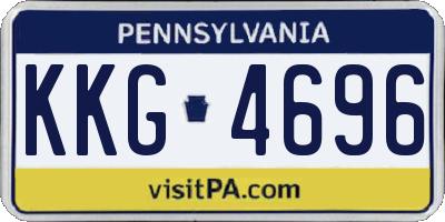 PA license plate KKG4696