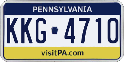 PA license plate KKG4710
