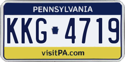 PA license plate KKG4719