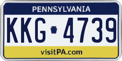 PA license plate KKG4739