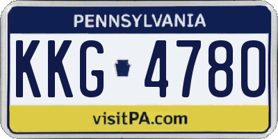 PA license plate KKG4780