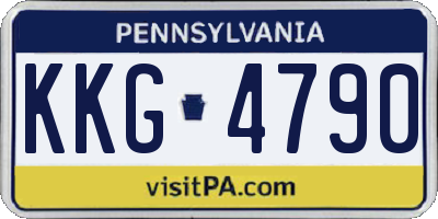 PA license plate KKG4790