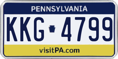 PA license plate KKG4799