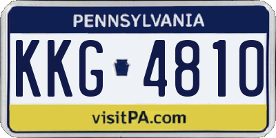 PA license plate KKG4810