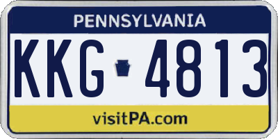 PA license plate KKG4813