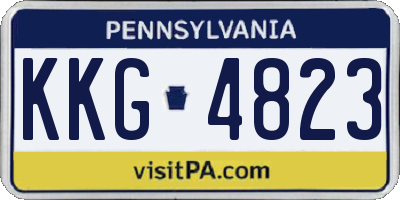 PA license plate KKG4823