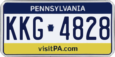 PA license plate KKG4828