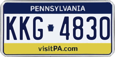 PA license plate KKG4830
