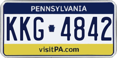 PA license plate KKG4842