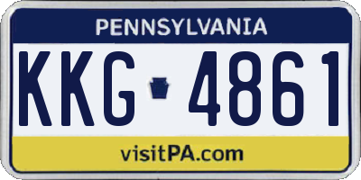 PA license plate KKG4861