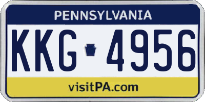 PA license plate KKG4956