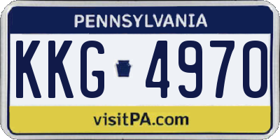 PA license plate KKG4970