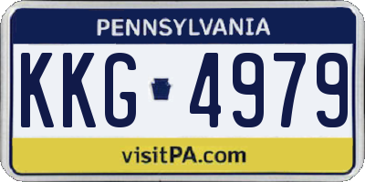 PA license plate KKG4979