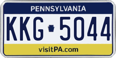 PA license plate KKG5044