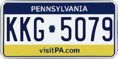 PA license plate KKG5079
