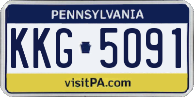 PA license plate KKG5091