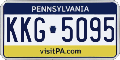 PA license plate KKG5095