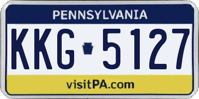 PA license plate KKG5127
