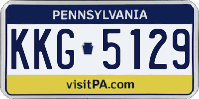 PA license plate KKG5129