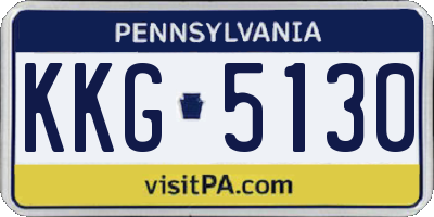 PA license plate KKG5130
