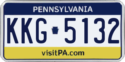 PA license plate KKG5132