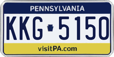 PA license plate KKG5150