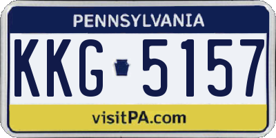 PA license plate KKG5157