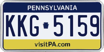 PA license plate KKG5159