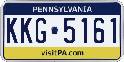 PA license plate KKG5161