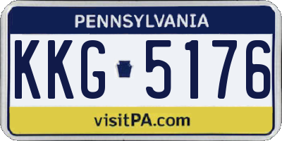 PA license plate KKG5176