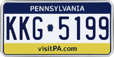 PA license plate KKG5199
