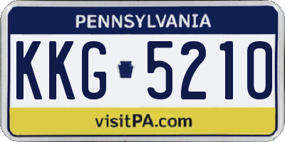 PA license plate KKG5210