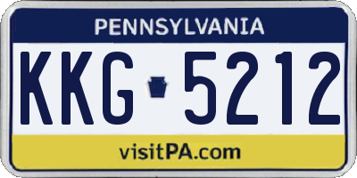 PA license plate KKG5212
