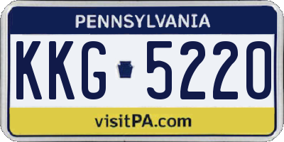 PA license plate KKG5220