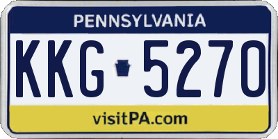 PA license plate KKG5270