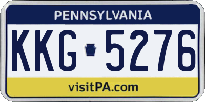 PA license plate KKG5276